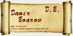 Damir Boarov vizit kartica